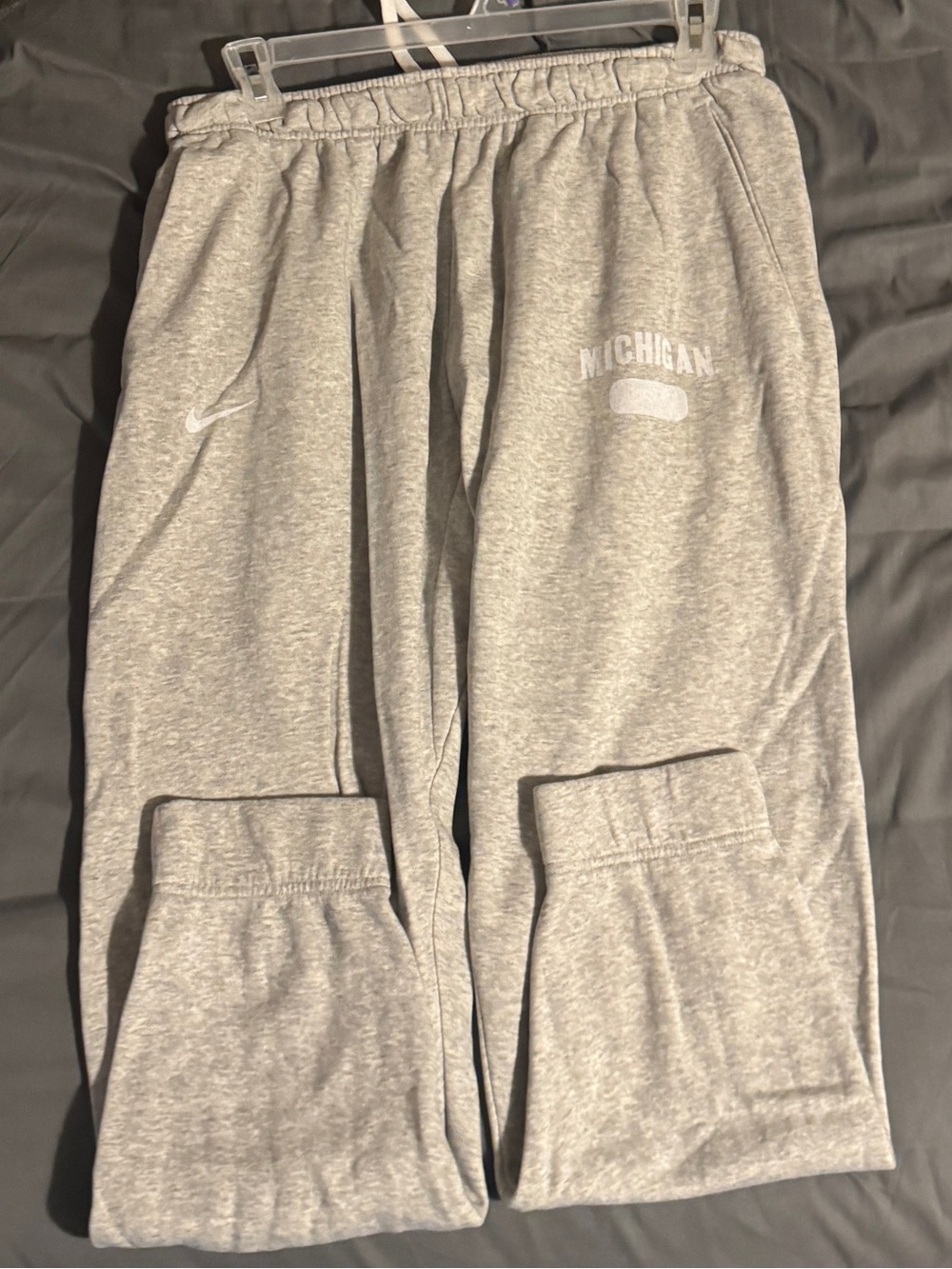 Nike Light Gray Michigan Joggers Large